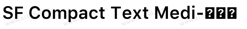 SF Compact Text Medi字体转换